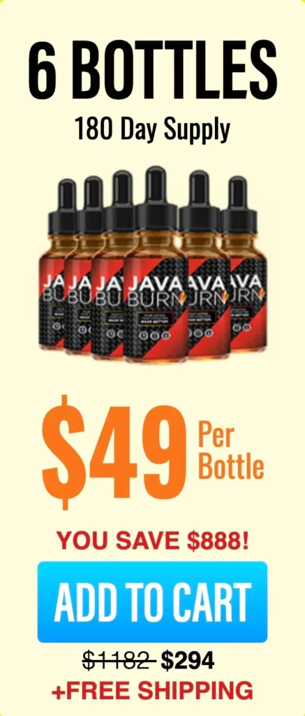 6-pouches JAVA BURN