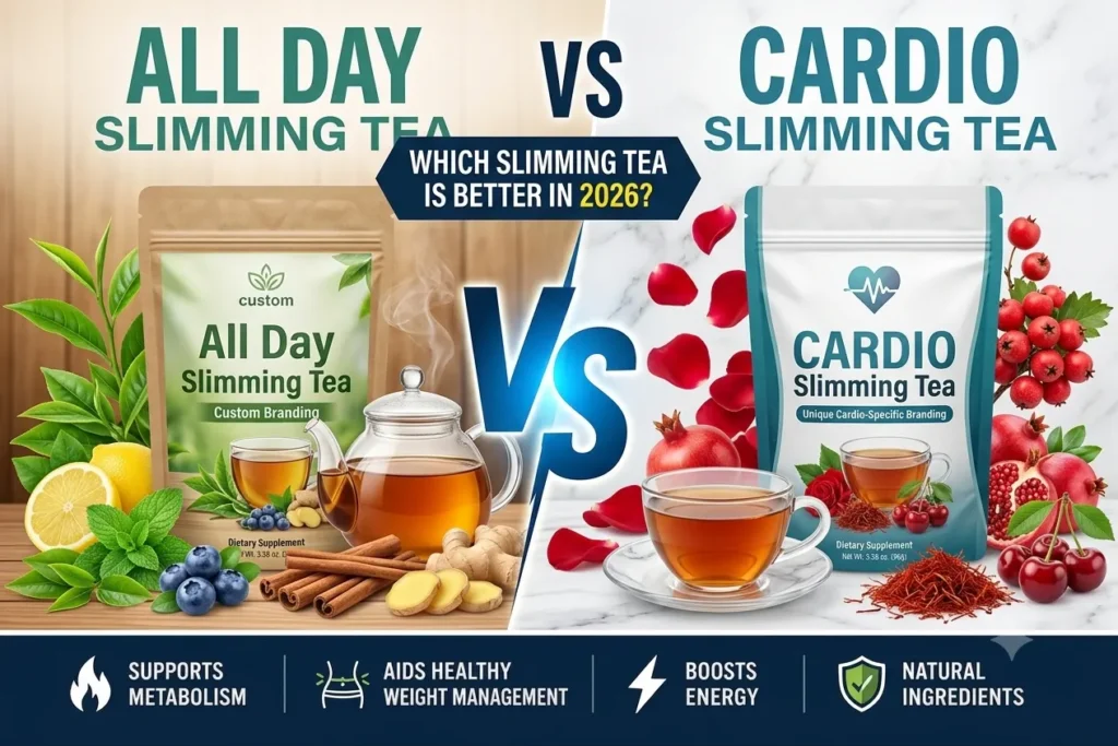 All Day Slimming Tea vs Cardio Slimming Tea comparision